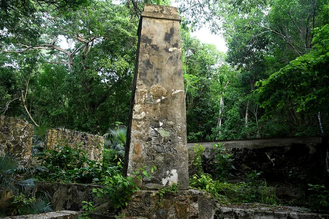 Historic sugar-estate remains at Cinnamon Bay, St. John