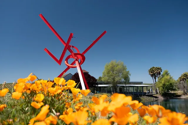 Mark di Suvero’s For Veronica near the entrance to di Rosa