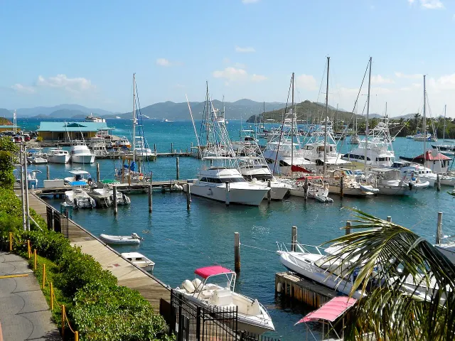 Red Hook harbor on St. Thomas, a gateway to St. John